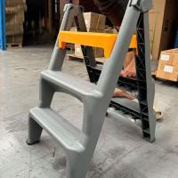 ราคา เก้าอี้บันได บันไดพลาสติก พับได้เก็บได้ บันไดเอนกประสงค์ 3 ขั้น รับน้ำหนัก 120 กก. (24943482488)