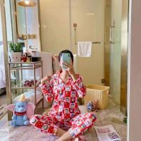 ราคา ชุดนอนมารุโกะ ผ้าคอตตอน​ (4130341719)