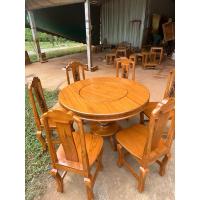 ราคา โต๊ะอาหารวงกลมพร้อมเก้าอี้6ตัวไม้สัก((ส่งฟรียกเว้นภาคใต้มีค่าจัดส่ง)) (24037130119)