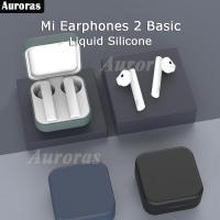 ราคา Auroras For Mi True Wireless Earphones 2 Basic Case Bluetooth Headset Charging Box Protector Cover Liquid Soft Silicone Casing for Xiaomi Mi Earphones 2 Basic (5346707737)