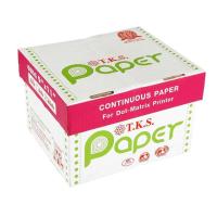 ราคา กระดาษต่อเนื่อง ไม่มีเส้น 9x11" 2ชั้น 1,000 ชุด/กล่อง T.K.S. (15262099173)