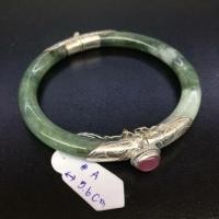 ราคา กำไลเงินแท้ หยกพม่าแท้ กำไล กำไลหยก หยกพม่า กำไลหยกพม่า หยกแท้ หยกพม่าแท้ ทับทิม ฝังทับทิม (5332075473)