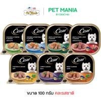ราคา Cesar ซีซ่าร์ (3 ถาด) อาหารสุนัข คละรสชาติ แพ็ค 3 ถาด100กรัม (2137576079)