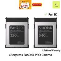 ราคา [ศูนย์ไทย] 8K CFexpress Type B SanDisk Extreme PRO Cinema 320GB 640GB TypeB memory card SDCFEC GN4NN กล้อง SDCFEC-640G-G (23361838295)
