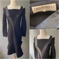 ราคา USED Emilio Pucci black detailed dress มือสอง (42902396170)