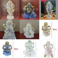 ราคา พระพิฆเนศ องค์พระพิฆเนศ ฮินดูรูปปั้นสำเร็จทำจากเรซินใสเครื่องประดับรูปแกะสลัก ขนาดประมาณ 10*8.3*7.5 cm (23746748307)
