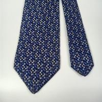 ราคา เนคไท มือสอง Salvatore Ferragamo Men's Silk Tie Blue Novelty Designer Made in Italy (40065477005)