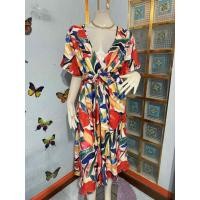 ราคา 1เดรสแขนสั้นลายคัลเลอร์ฟูล (41121746523)