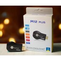 ราคา Anycast M12 plus เชื่อมต่อมือถือไปทีวี ทีวีรถยนต์ โปรเจคเตอร์ ใช้ได้​กับมือถือทุกยี่ห้อ ดู NetflixและDisney hotstarได้ (6256440911)