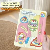 ราคา Y-Fold Stand Case Samsung Galaxy Tab S7/S8/S9/S9FE Tab S9 Plus S9FE Plusซัมซุง แท็ป เอส9 เคสน่ารัก (28936812772)