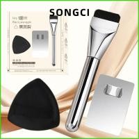 ราคา แปรงแต่งหน้าพัฟ ซงซี สับปะรดสีดําฐานไร้รอยต่อพัฟแต่งหน้าฟองน้ําถาดจานสีมืออาชีพอเนกประสงค์แปรงผสมปุยแม้แต่งหน้าความงาม (52553197239)