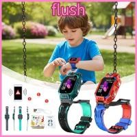 ราคา FLUSH Kids Watches, SIM Card Footprint Tracking Kids Smart Watch, Safe 360°Flip Alarm Dual Camera IP67 สมาร์ทวอทช์กันน้ําสําหรับเด็ก (56102807620)