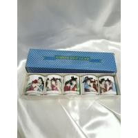 ราคา แก้วช็อตเกาหลี Korean Shot Glass ชุด 5 ใบ ลายภาพวินเทจ เกาหลีโบราณ ของสะสม งานเก่า กล่องเดิม (49654299107)