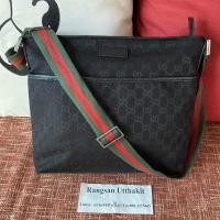 ราคา Gucci GG Messenger bag เขียวแดง (12131027243)