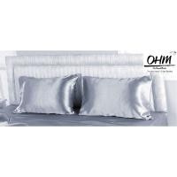 ราคา OHM ปลอกหมอนหนุน ผ้าเครปซาติน 220 เส้น (แพคคู่) สีเทาคราม (1428386642)