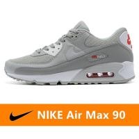 ราคา ของแท้ Nike Air Max 90 รองเท้าลำลองตาข่ายระบายอากาศ รองเท้าวิ่งเบาะลมคลาสสิก - สีเทา (19643939207)
