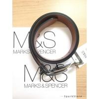 ราคา [ใหม่][ใหม่] Marks & Spencer เข็มขัดหนัง Faux แบบพลิกกลับได้เข็มขัดหนังสังเคราะห์สีดําสีน้ําตาล (48201787965)