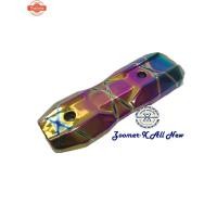 ราคา ครอท่อกันร้อน อะไหล่แต่ง Zoomer-X year 2015-ปัจจุัน สีรุ้งลายไทเทเนียมLF (41412512001)