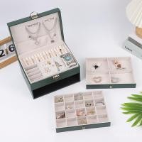 ราคา เครื่องประดับล็อคเครื่องประดับมัลติฟังก์ชั่ต่างหูเพชรต่างหูสามชั้นกล่องเครื่องประดับเพชรกล่องเก็บการจัดเก็บ ของ1x (41976798376)