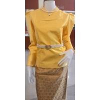 ราคา เสื้อผ้าไหมอิตาลี ซับในทั้งตัว ชุดไทย ผ้าไทย ผ้าไหม (6712003623)