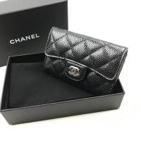 ราคา New Chanel card holder black caviar ghw/shw holo31 (11201384210)
