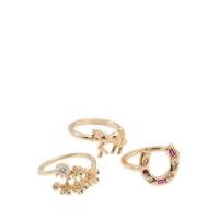 ราคา Aldo รุ่น Equastra แหวนผู้หญิง - สี Gold/Clear Multi (56204905570)