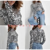 ราคา เลื่อม DKNY เป็นประกายของแท้ตัวท็อปพร้อมป้ายเต็ม (44250570946)