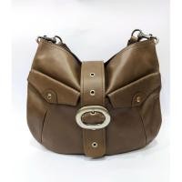 ราคา MICHEL KLEIN PARIS Genuine Leather Brown Women handbags shoulder bags กระเป๋าหนังแท้ แบรนด์แท้ (27715623700)
