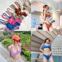 ราคา ชุดว่ายน้ำบิกินี่สีน้ำเงิน (18364258914)
