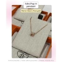 ราคา Hermès Mini Pop H Pendant Marron Glacé | Rose Gold | พร้อมส่ง Full Set จากช้อป (29742709513)