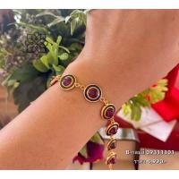 ราคา สร้อยข้อมือพลอยแท้ ทับทิมแท้ B-กลมสี อัญมณีเครื่องประดับของแท้ มีใบรับประกันดูแลตลอดการใช้งาน AUFU (29775408333)