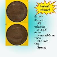 ราคา No.61349 ปี1969 FIJI ฟิจิ 2 Cents เหรียญสะสม เหรียญต่างประเทศ เหรียญเก่า หายาก ราคาถูก (16196380375)