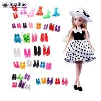 ราคา HUAIHAO 40 คู่หลายสไตล์รองเท้าส้นสูงรองเท้ารองเท้าสําหรับตุ๊กตาบาร์บี้สีสุ่ม N2X1 (40876324315)