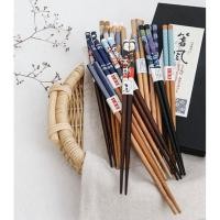 ราคา 5 คู่ตะเกียบบ้านรับประทานอาหารไม้ไผ่สไตล์ชุดพร้อมกล่อง Living Lifestyle Kitchen (56903635791)