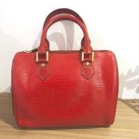 ราคา กระเป๋า LV Speedy epi ลายไม้สีแดง (3701967319)