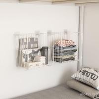 ราคา ชั้นวางหนังสือข้างเตียงชั้นวางสินค้าผนังข้างเตียงเสื้อผ้าเครื่องมือที่มีประโยชน์ตู้เสื้อผ้าหอพักแขวนตะกร้าเก็บข้างเตียงบนสองชั้น 17ที่ (41826801840)