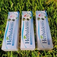 ราคา 3หลอดยาสีฟันHERBALDENTS(เฮอร์เบิลเดนท์)ยาสีฟันสมุนไพร 120กรัม ลดกลิ่นปาก รักษาแผลในปาก ลดการเสียวฟัน (19294496215)