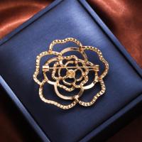 ราคา เข็มกลัดกุหลาบเพชรสีทอง/สีเงิน ขนาดใหญ่หรูหรา งานละเอียด เพชรฝังแน่น วัสดุคุณภาพดี (50651531877)