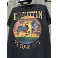 ราคา เสื้อยืดมือสอง Led Zeppelin วงร็อก สีดำ ลายทัวร์ North American Tour 1975 สภาพโอเค เฟดสวย ปั้มคอลิขสิทธิ์แท้ Size L (40652111675)