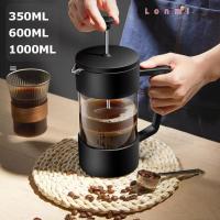 ราคา LONMI หม้อเครื่องชงกาแฟแบบกดฝรั่งเศส, ทนความร้อน 350/600/1000ML เครื่องชงกาแฟชา, เครื่องชงชาแก้ว Borosilicate มัลติฟังก์ชั่น (46854656444)