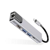 ราคา Air sky USB-C/Type-C to HD 4K HDMI + RJ45 + USB 3.0 + USB 2.0 + PD 5 in 1 HUB Converte (25211003251)