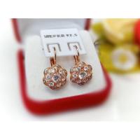 ราคา #​ต่างหูเศษนากดอกไม้ฝังเพชร (21381381715)