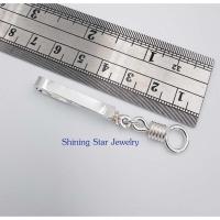 ราคา SLS041 แหนบเงินแท้ แบบเรียบแบน พร้อมตะขอพวงเงินแท้ 92.5% สำหรับแขวนพระ หนีบพระ ตะกรุด เครืองรางของขลังได้หลายชิ้น (29927779701)