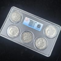 ราคา เหรียญโบราณ Antiques White Copper Silver-Plated Silver Dollars American Morgan Coins Five Treasures Silver Dollar Grade Coins Collection Jewelry 1.21-- ******* (54154988579)