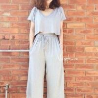 ราคา เซตเสื้อ+กางเกงผ้าเรย่อน (125216229)