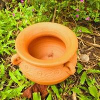 ราคา โอ่งน้ำทรงจีน ปลูกไม้น้ำ (ไม่มีรู) เป็นกระถางธูป ตกแต่งสวน ขนาดสูง 12cm ปากกว้าง10cm (24186041835)