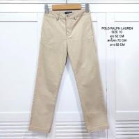 ราคา กางเกงเด็ก POLO RALPH LAUREN แท้100% สีกากีอ่อน สีสุภาพ คุณหนู คลาสสิคมากๆค่ะ ไซส์ 10 (53150808795)