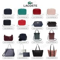 ราคา Lacoste กระเป๋าสะพายข้างผู้หญิง กระเป๋าสะพายไหล่ คล้องไหล่ [สินค้าแท้ 100%] (14480467767)