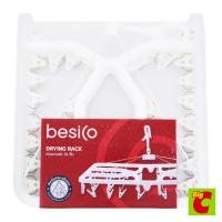 ราคา Besico เบสิโค หวงตากผ้าพับได้พลาสติก 32 กิ๊บ รุ่น SJ932-BJC