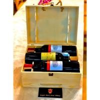 ราคา กล่องไม้ใส่ไวน์ขนาดบรรจุ 6 ขวด กล่องใส่ไวน์ทําจากไม้ที่เลือกอย่างประณีต Knight Black Horse Winery (7420942273)